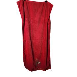 JINGLES & JOY Red Christmas Raindeer Cotton Towels (2-Bath Towel, 1- Hand Towel)
